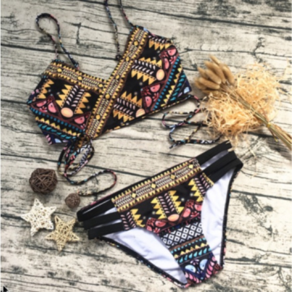 Tribal Print Bikini Set